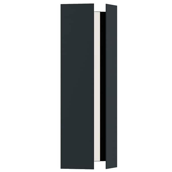 slide 2 of 4, AFX RYNW0618LAJUD Ryan 18" Tall LED Outdoor Wall Sconce Black