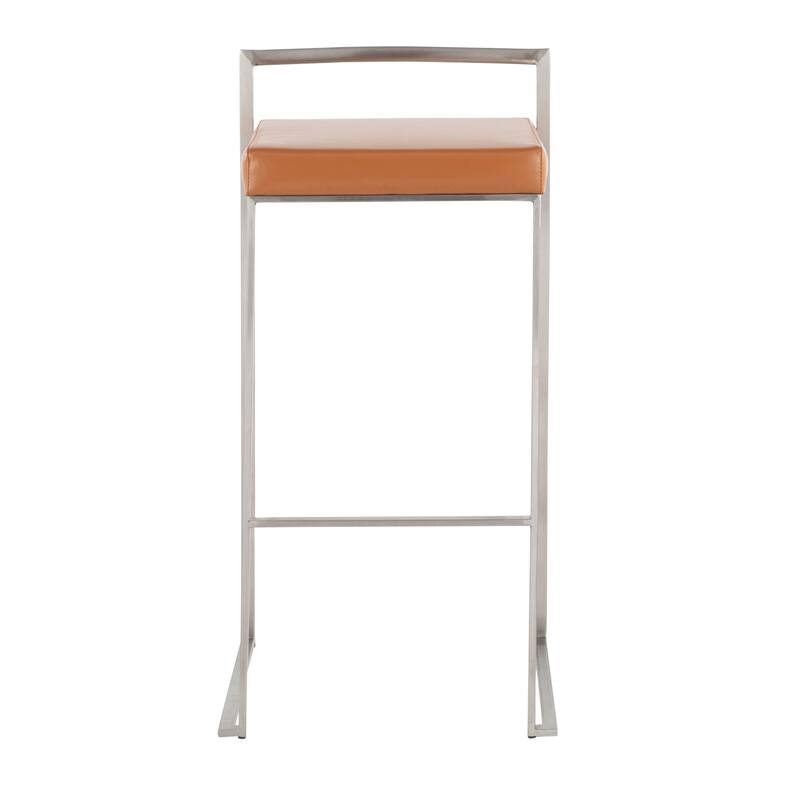 Silver Orchid Forrest Stainless Steel Stackable Fully Welded Bar Stool (Set of 3)