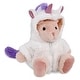 preview thumbnail 1 of 4, DolliBu Baby Pink Rabbit Unicorn Stuffed Animal with Unicorn Outfit - 8 inches