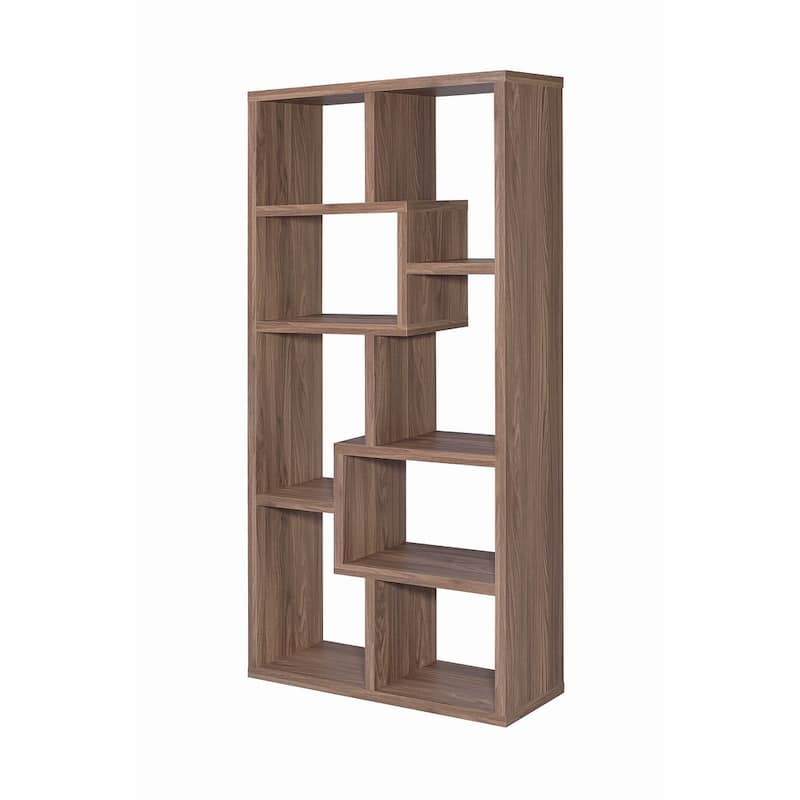 Theo 71-inch 8-compartment Wood Bookshelf