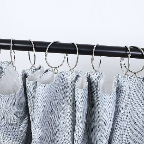Shop 10 Pack Metal Curtain 1 3 Inch Rings Snap Joint With Eyelet