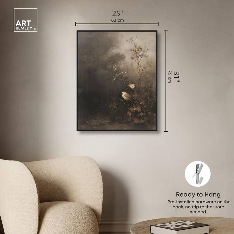 Owl in the Shadows II Canvas by Art Remedy