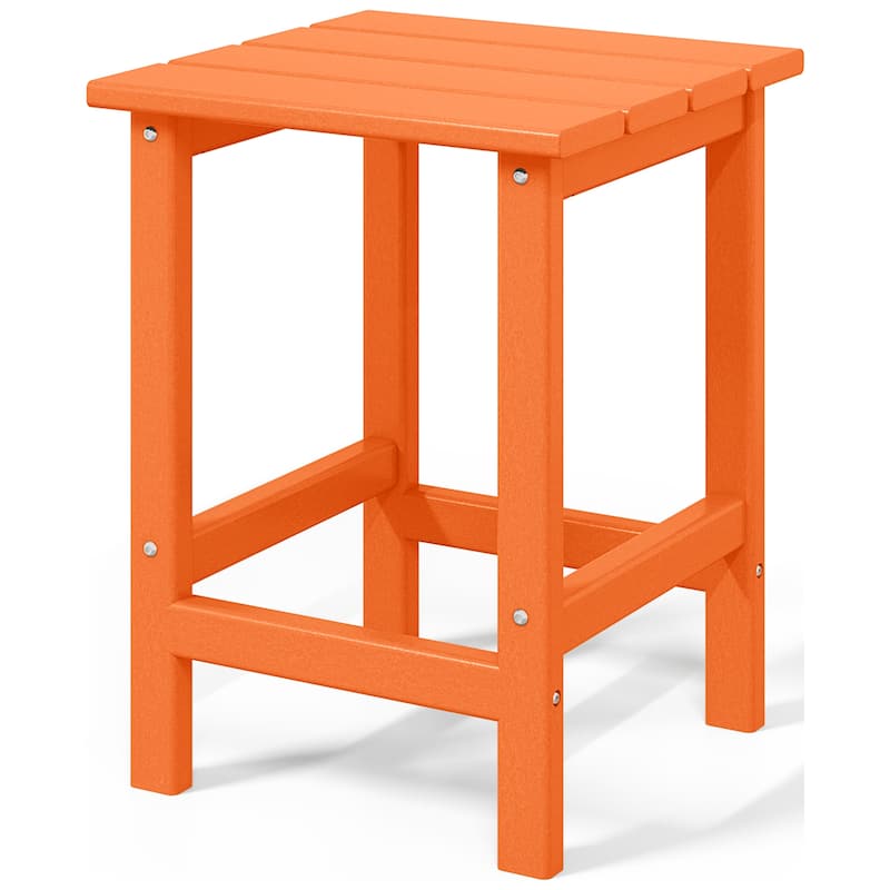 Aderson Outdoor Poly Adirondack Chair with Side Table and Ottoman