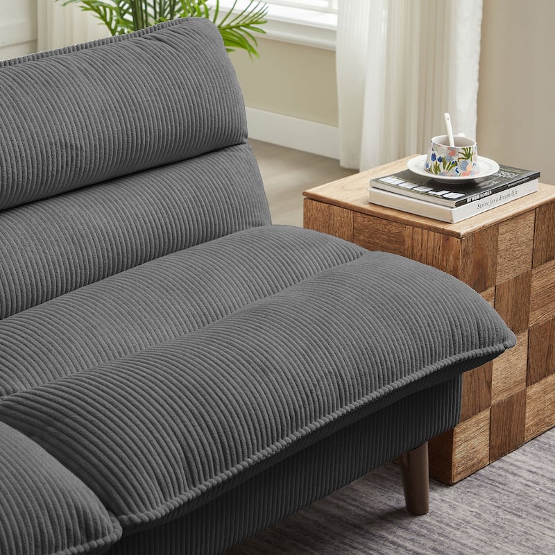 72.4" Armless Futon Sofa Bed