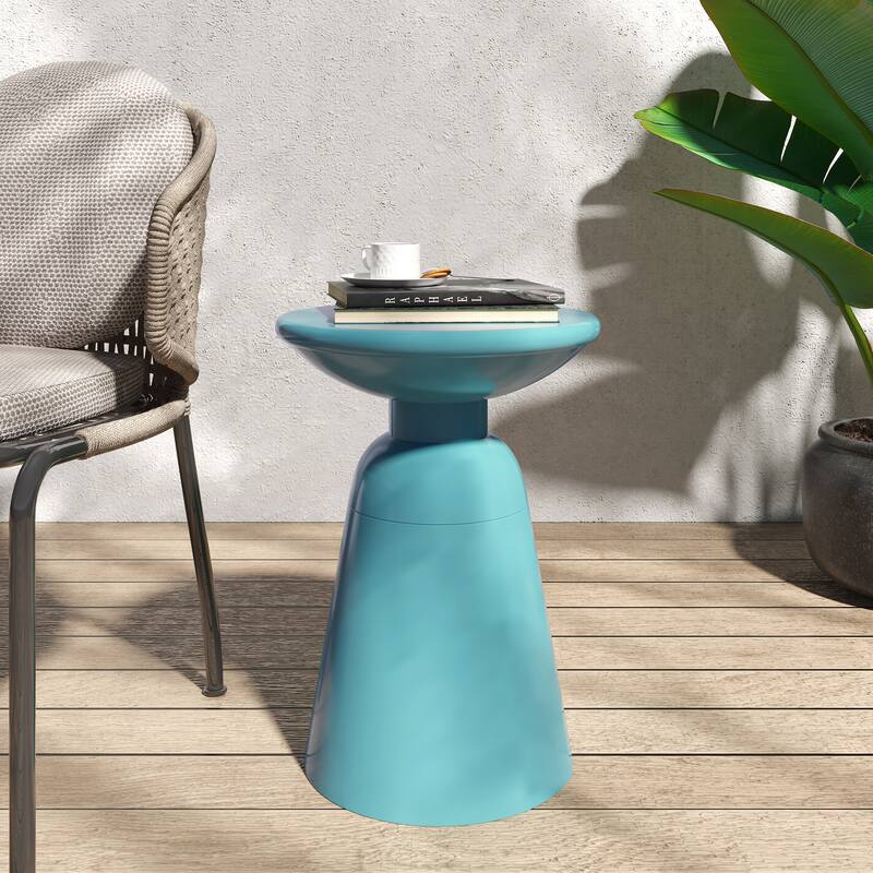 Outdoor Metal end table -Large