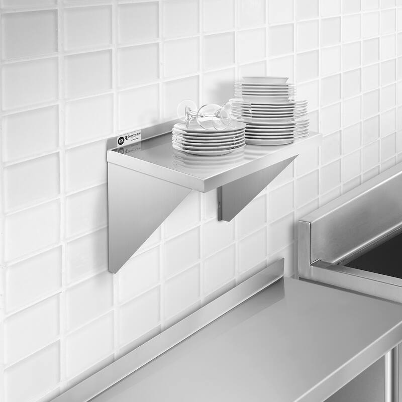 Stainless Steel Shelf NSF Commercial Kitchen Wall Shelving