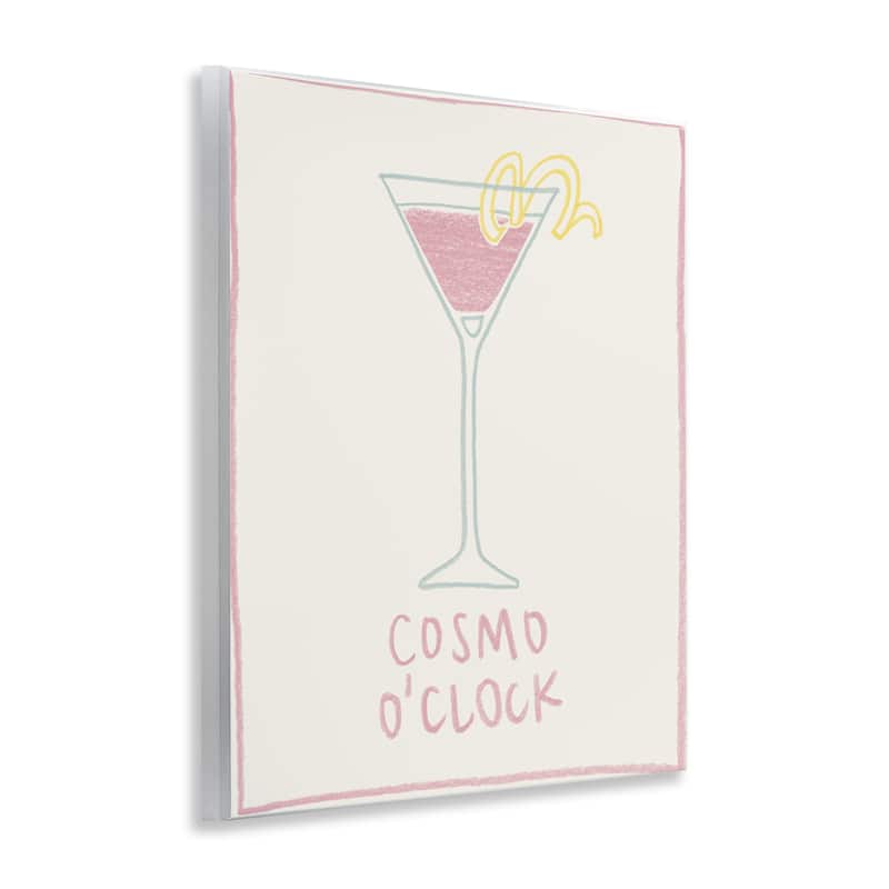 Stupell Minimal Cosmo O'Clock Wall Plaque Art Design By Grace Popp