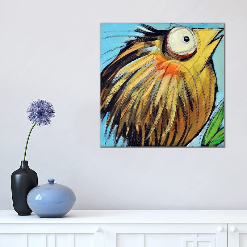 iCanvas "Feather Bird 25" by Tim Nyberg Canvas Print - 18x18x1.5