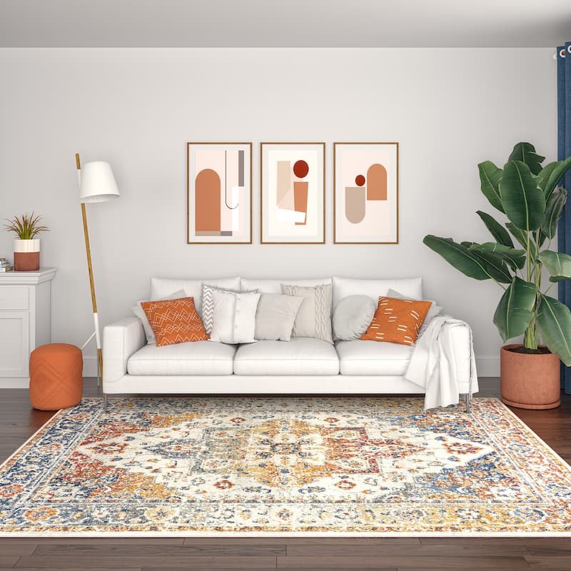 Chesney Bohemian & Eclectic Medallion Indoor Area Rug