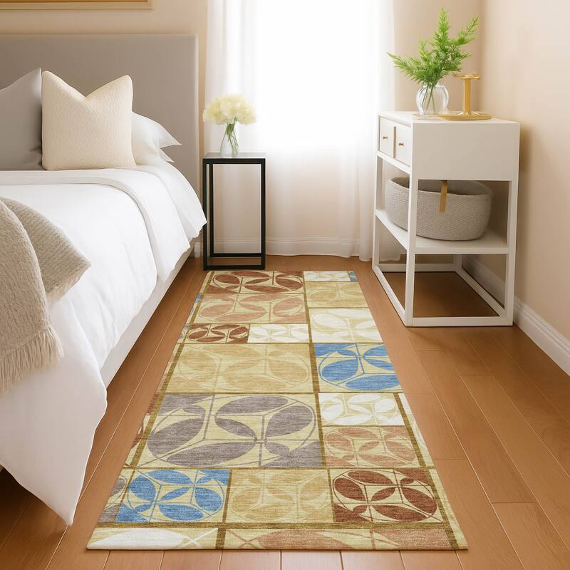 Machine Washable Indoor/ Outdoor Patch Lupton Chantille Rug