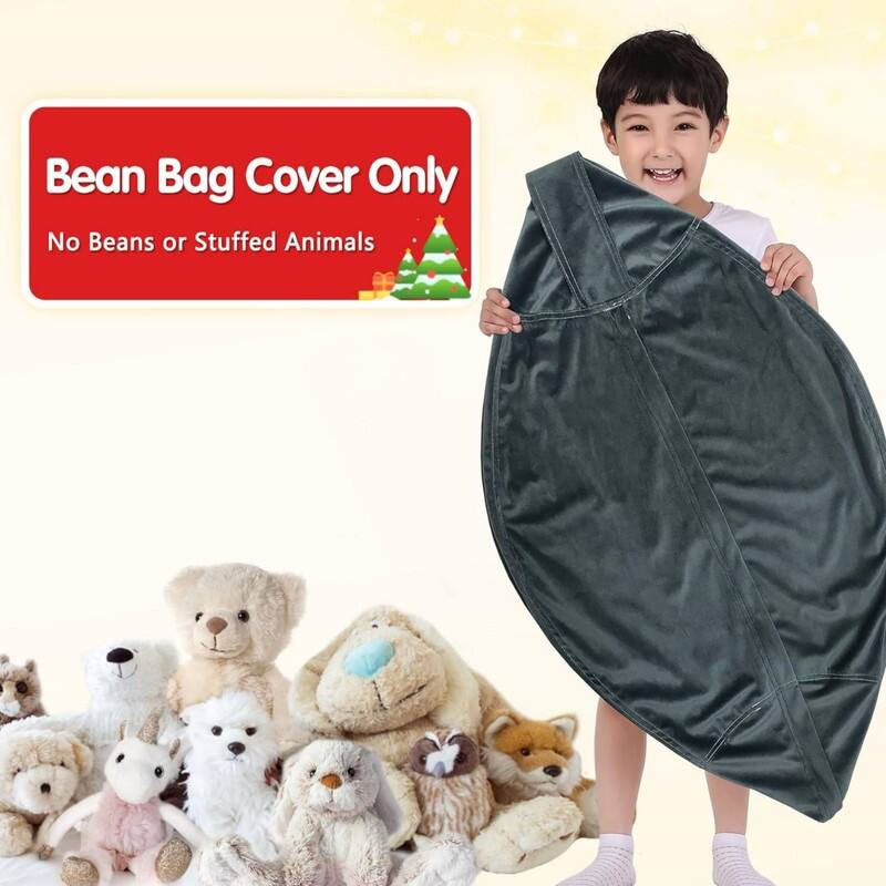 Velvet Bean Bag Chair Cover (No Beans) X-Large