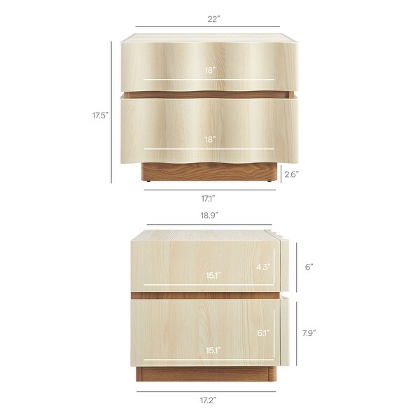 Isola 2 Drawer Nightstand - Bed Bath & Beyond - 43343515