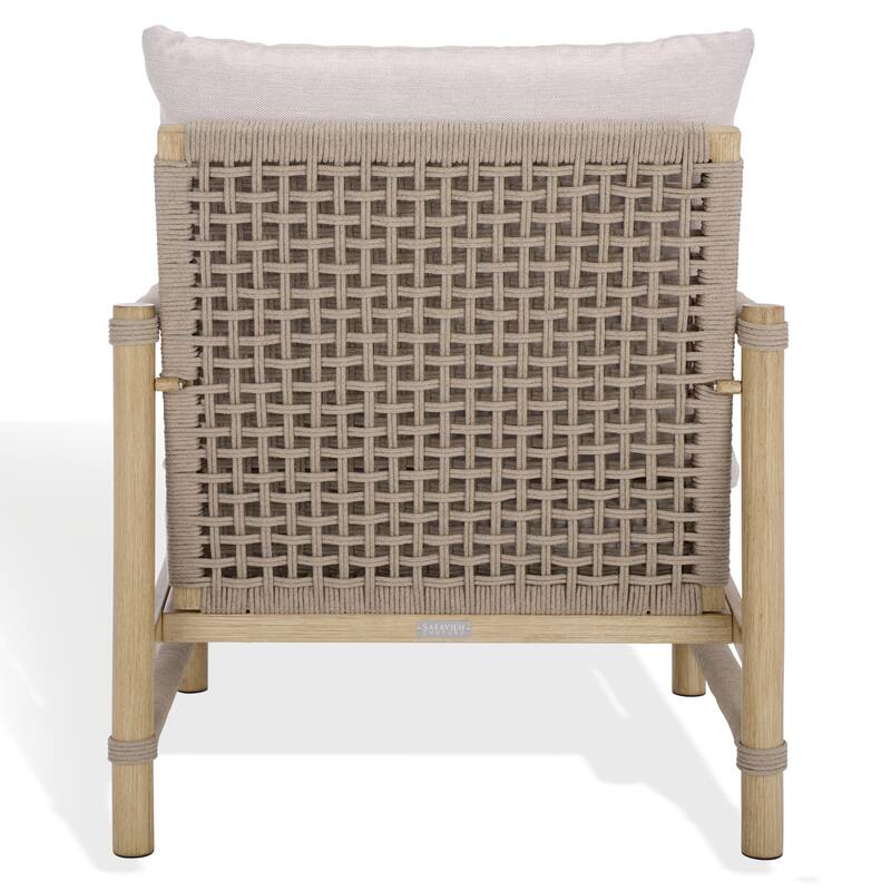 SAFAVIEH COUTURE Dorianna Aluminum Patio Chair - 30"W x 34"D x 34"H