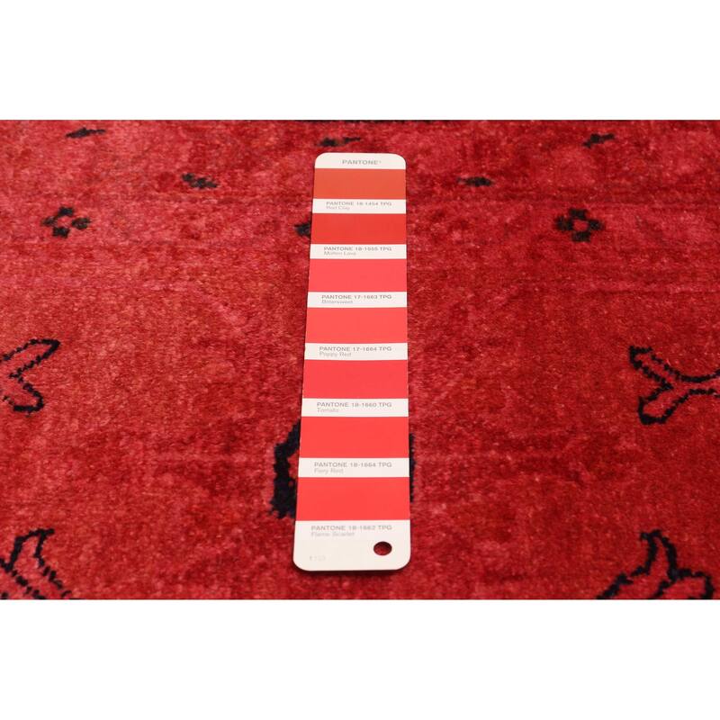 ECARPETGALLERY Hand-knotted Vibrance Dark Coral Wool Rug - 9'0 x 11'9
