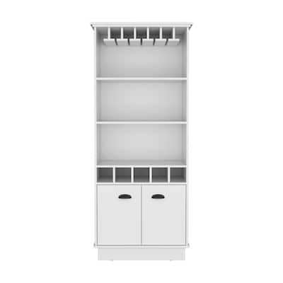 Bar Cabinet for Kitchen, Dining Room,Living Room, White