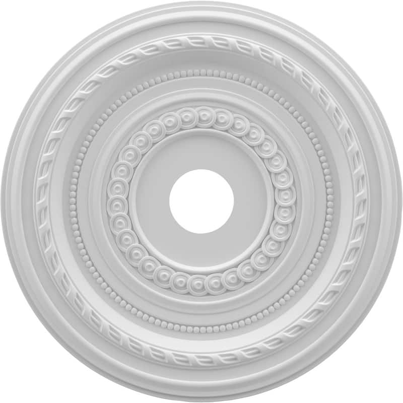 3 1/2" Inside Diameter - Cole Thermoformed PVC Ceiling Medallion - 22" Outside Diameter - Unfinished