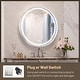 preview thumbnail 3 of 5, KEONJINN Round LED Front Light Bathroom Vanity Wall Mirror 3 Colors, Anti-fog, Metal Frame