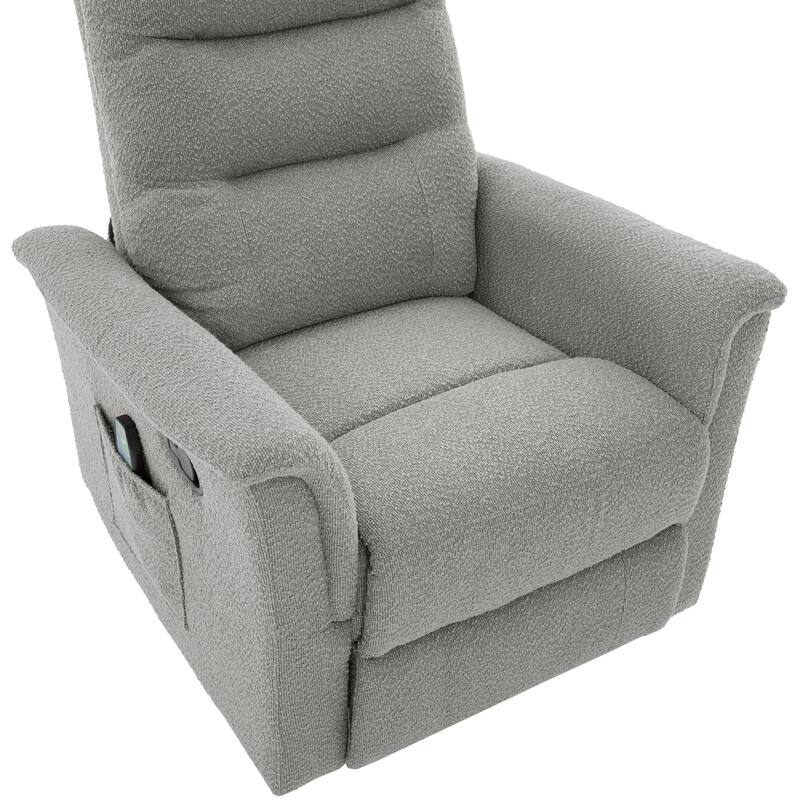 Manual Recliner Chair Rocking and Swivel Recliner Massage Recliner with 8-Point Massage Function and Adjustable Backrest