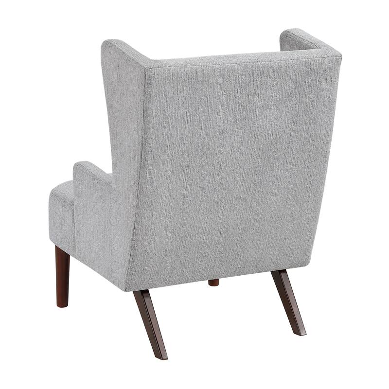 Oakhill 27.5" Chenille Accent Chair - Espresso Finish Solid Wood Legs