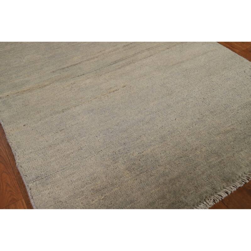 Hand Knotted Oriental 100% Wool Carpet Modern Modern Multi-Colored Gabbeh Area Rug - 3' 11'' X 2' 5''