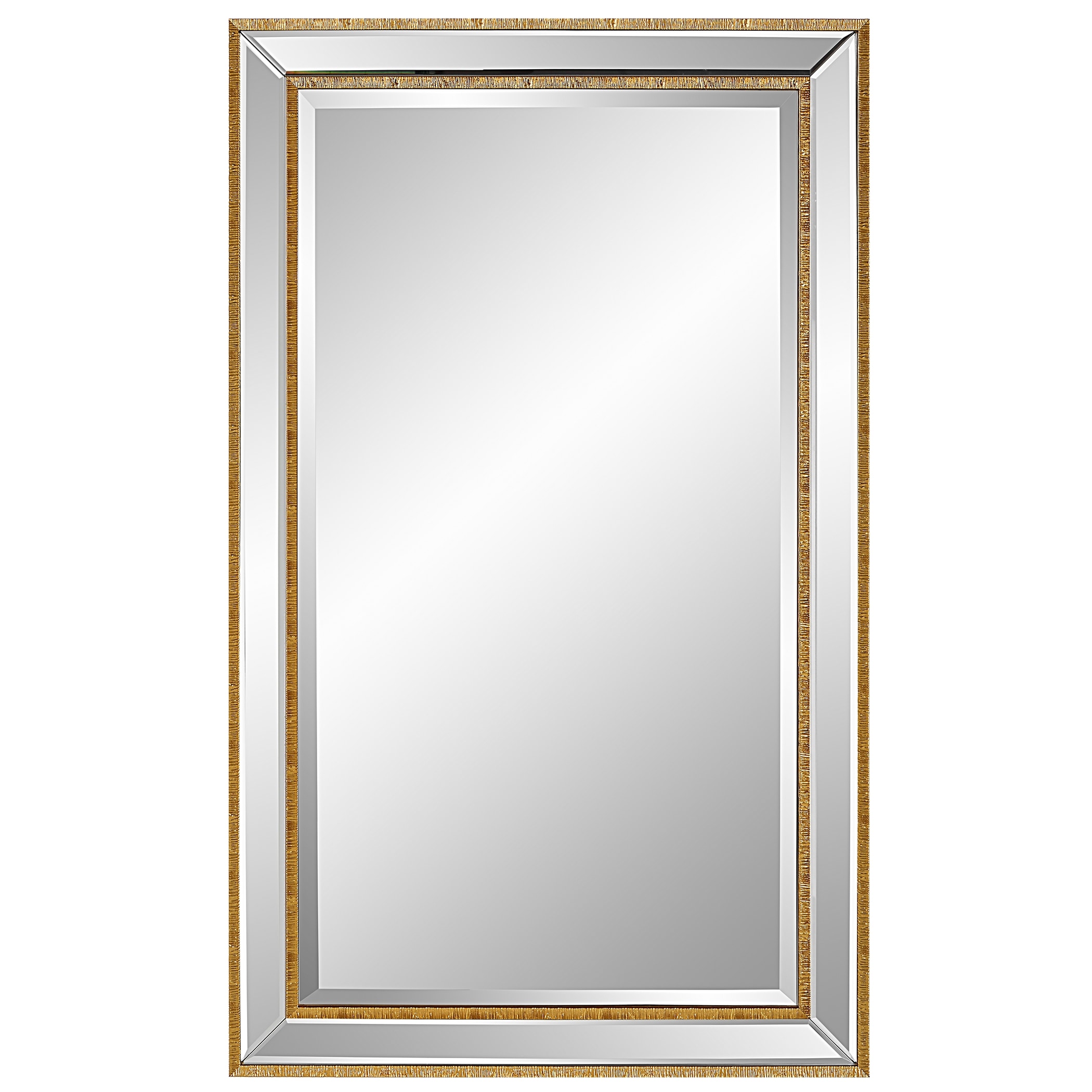 24 x 40 in. Gold Rectangular Mirror - 24" W x 40" H x 1" D