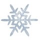 preview thumbnail 4 of 3, White Light Blue Grey Wood Cutout Snowflake Decorations Small Winter Accents for Bowl or Vase Filler 3 Asstd.