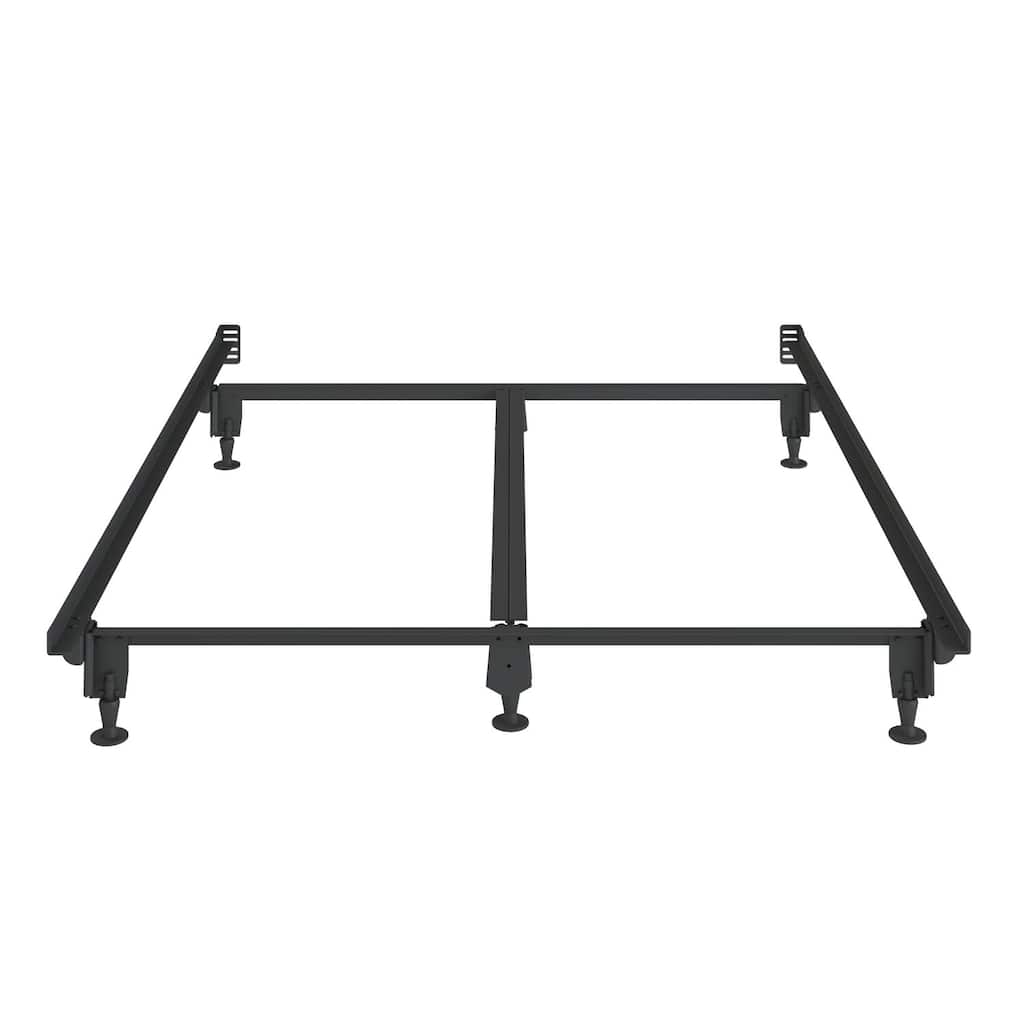 Heavy Duty Multi-Fit Bed Frame - Twin, Full, Queen, King, Cal King - Universal Rail Design