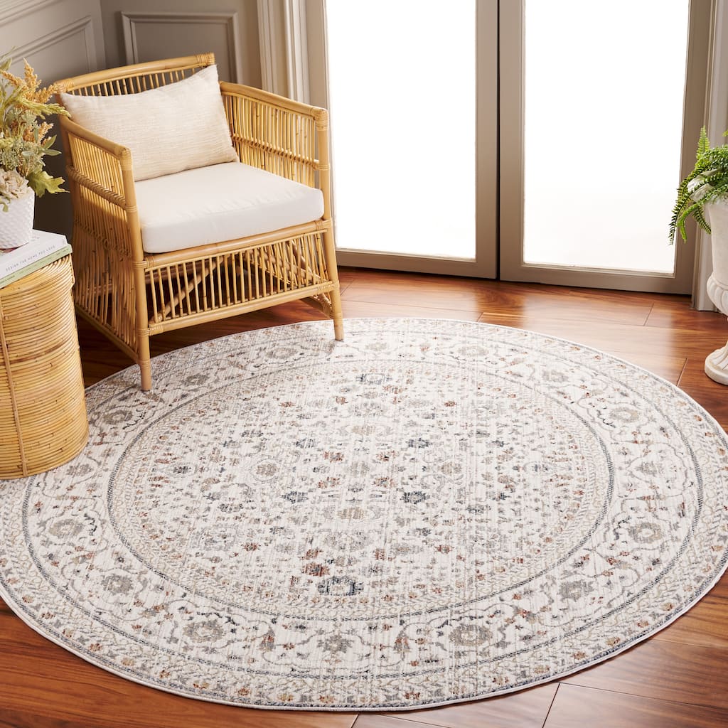 SAFAVIEH Harlow Lissa Vintage Distressed Rug - 6'3" Round