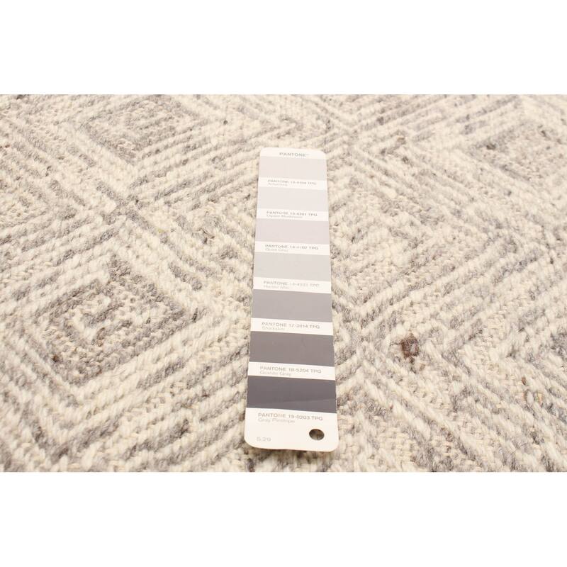 ECARPETGALLERY Hand Tufted Timeless Grey Wool Rug - 5'3 x 8'0