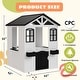 preview thumbnail 4 of 21, Wooden Adventure Cottage Playhouse for Kids with Working Door, Windows, Service Station, and Flower Pot Holders
