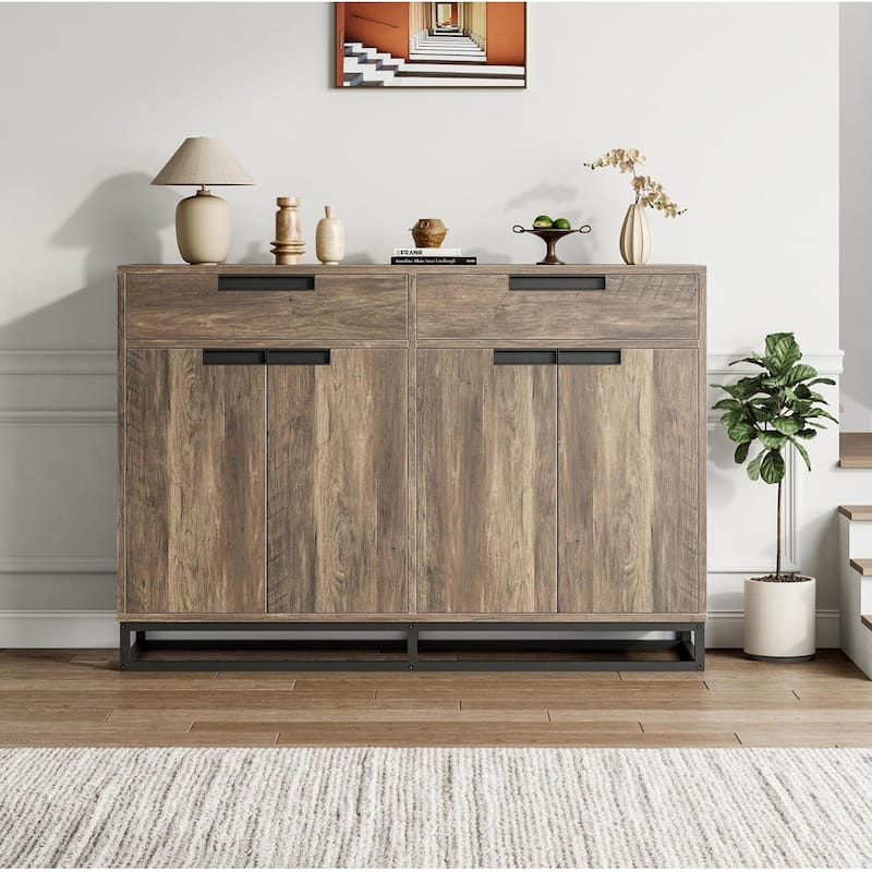 Modern 55" Sideboard Buffet Cabinet, Coffee Bar Table for Kitchen, Dining Room - N/A