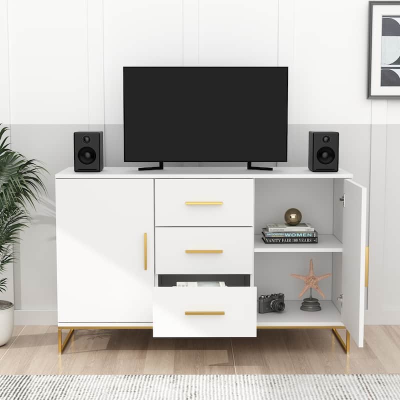 47" Sideboards and Buffets with Storage Storage Cabinet Credenza