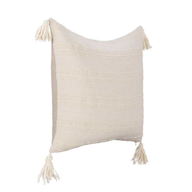 Villa by Classic Home York Wool Fabric Throw Pillow