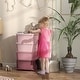 preview thumbnail 1 of 25, Qaba 4 Tier Kids Storage Unit, 4 Drawer Chest Toy Organizer Plastic Bins for Kids Bedroom Nursery Kindergarten Living Room Pink
