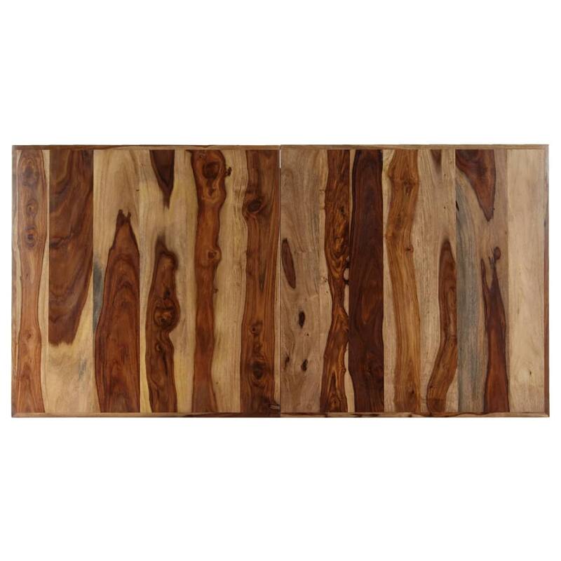 vidaXL Dining Table 55.1"x27.6"x29.5" Solid Sheesham Wood