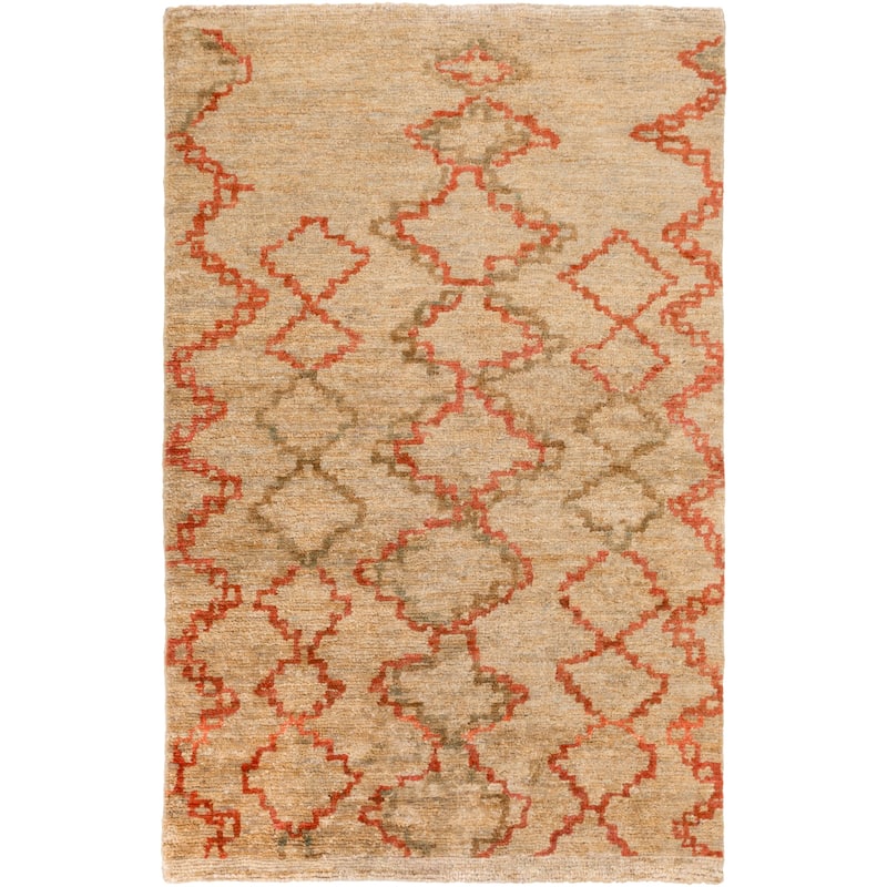 Hand-Knotted Dusky Jute Area Rug