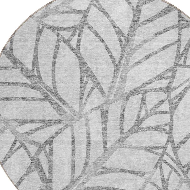 HomeRoots Floral Transitional Rectangle Outdoor Rug