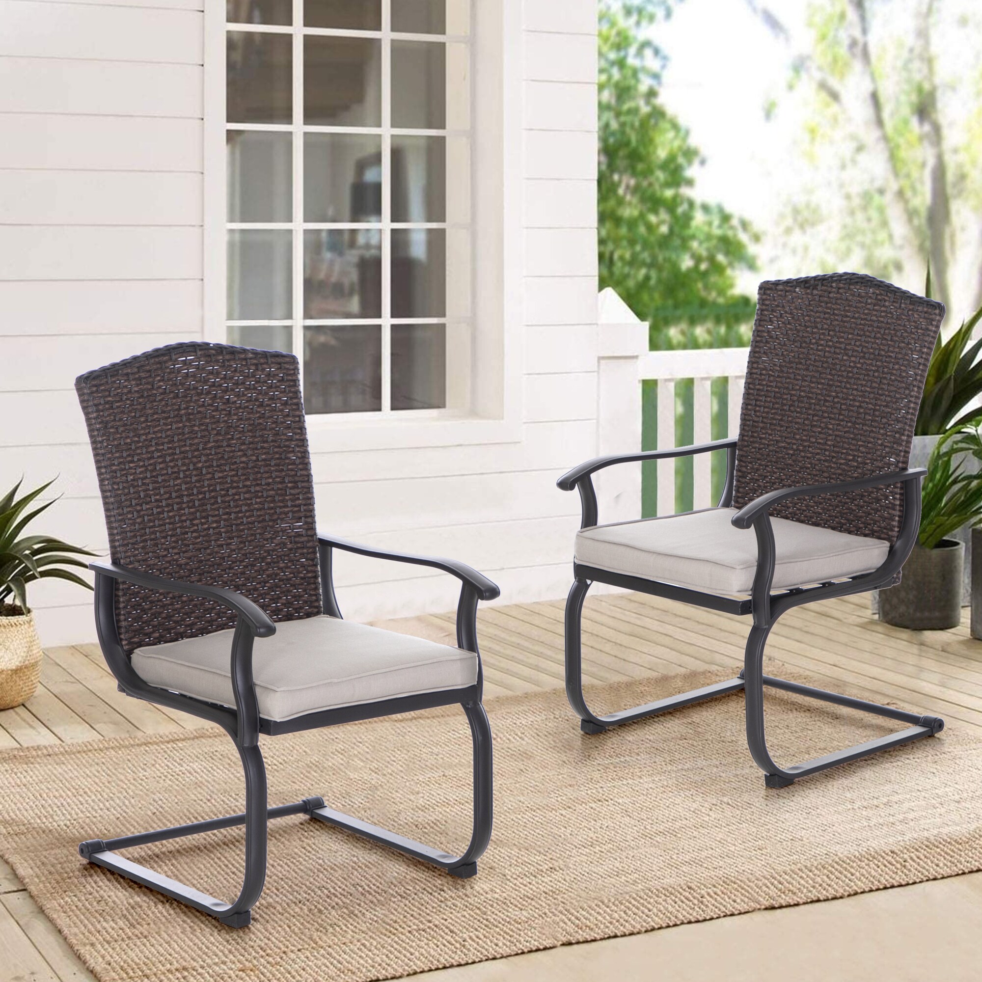 Round shop spring chair