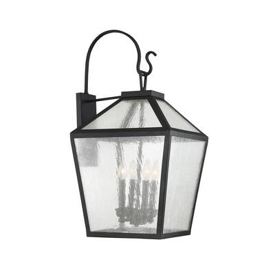 Savoy House Woodstock 4 Light 31" Tall Outdoor Wall Sconce with a
