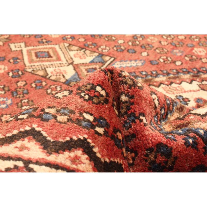 ECARPETGALLERY Hand-knotted Andelz Dark Red Wool Rug - 3'10 x 6'1