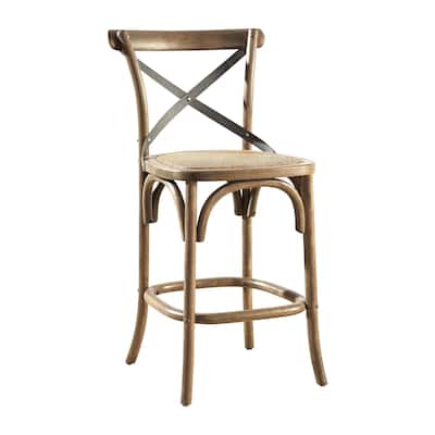 Palais Bentwood Solid Oak & Metal Bar Stool