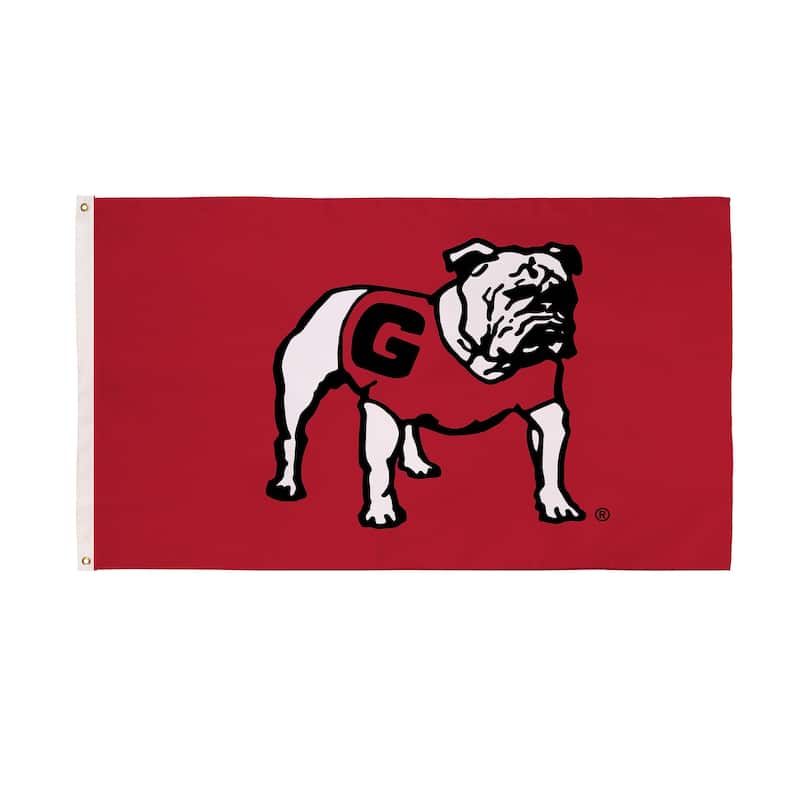 University of Georgia Single Sided Flag w/ 2 Grommets, 3'x5' - Multi