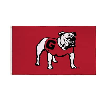 University of Georgia Single Sided Flag w/ 2 Grommets, 3'x5'