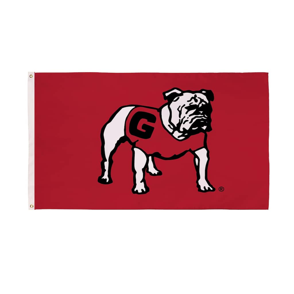 University of Georgia Single Sided Flag w/ 2 Grommets, 3'x5'