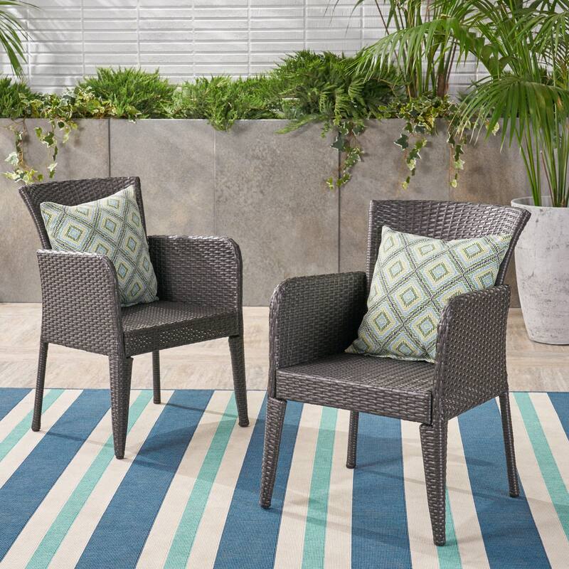 Elegant and Durable Outdoor Dining Chair - Grey