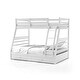 preview thumbnail 11 of 24, Cude Modern Twin over Full Solid Wood Bunk Bed Set by Furniture of America