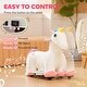 preview thumbnail 6 of 7, Qaba Ride on Unicorn, 6V Battery Powered Kids Electric Ride on Animal Toy with Music, Foot Pedal for Kids Aged 18-36 Months