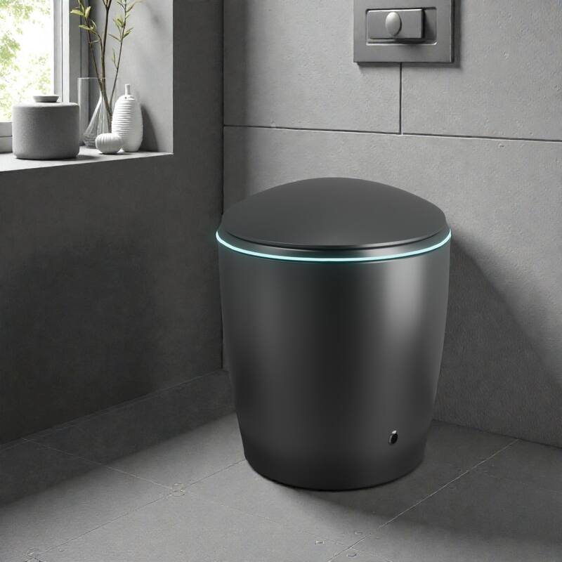 Smart Toilet with Built In Bidet. Auto Open Close Seat. Foot Sensor Flush. Heated Seat. Warm Water Dryer