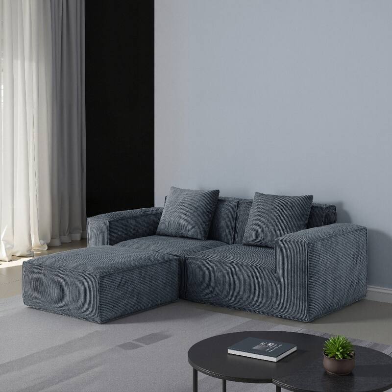 Modular Soft Corduroy Cloud Velvet Fabric Free Conversion Sofa