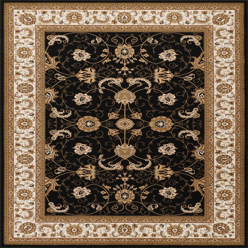 Black 2 ft. 7 in. x 9 ft. 10 in. Area Rug - 10' x 3'